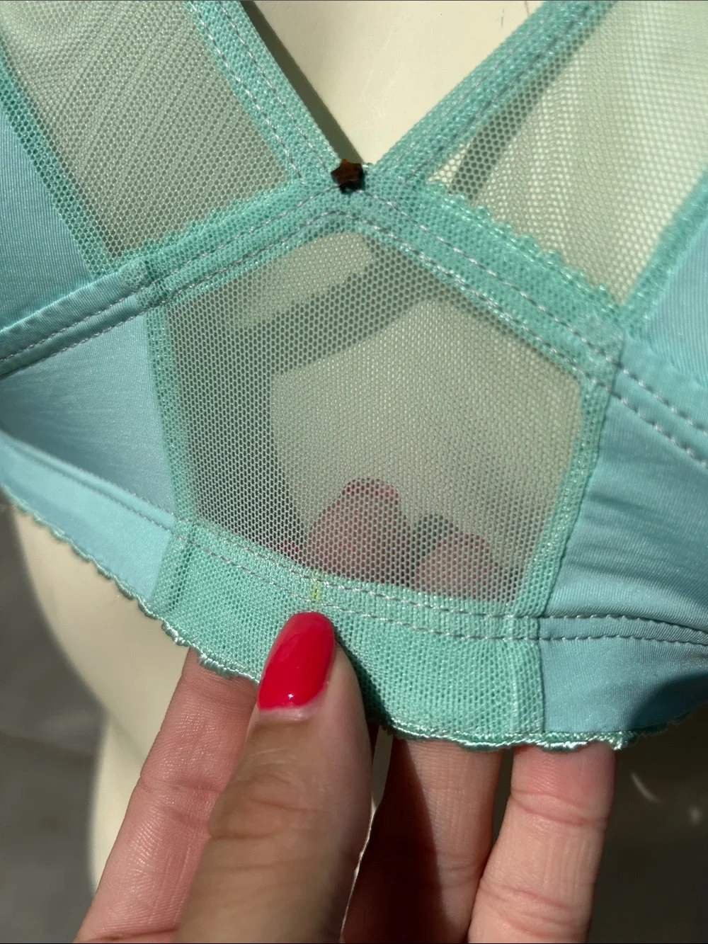 Clo Intima Matching Verde Aqua Soft Bra + Thong Set
